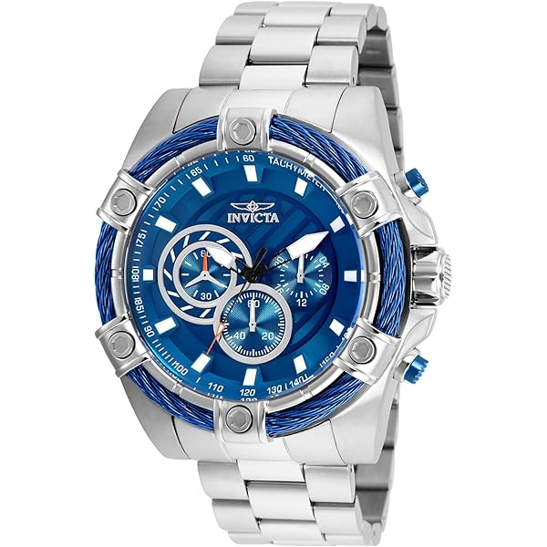 Invicta ブルー クロノグラフ 腕時計 INVICTA ~インビクタ~ フォロワー様限定クーポン配布中